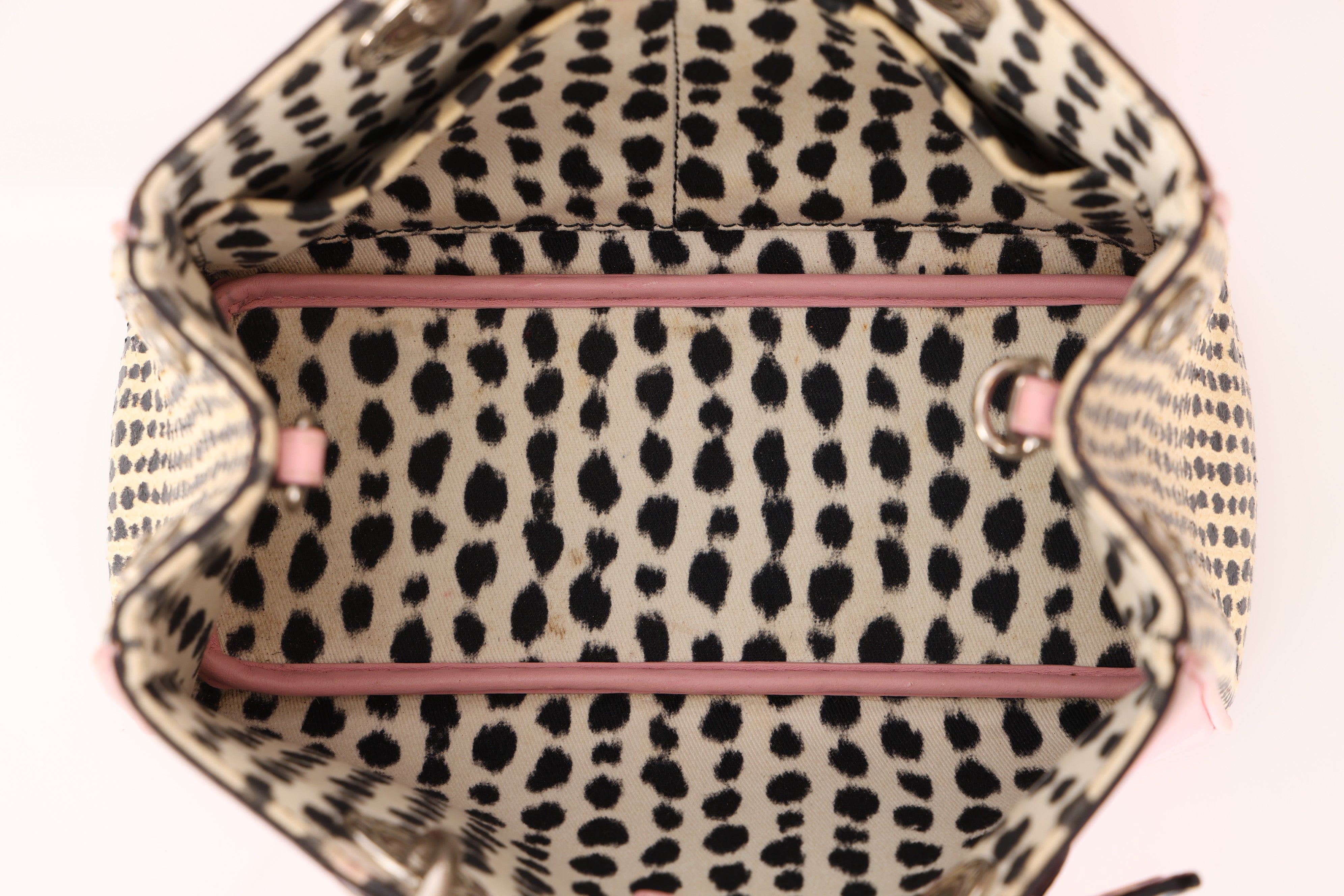 Dior Small Diorissimo Bag Python Trimmed