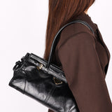 Prada Medium Bonnie Shoulder Bag Noir Glossy Calfskin 2025