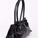 Prada Medium Bonnie Shoulder Bag Noir Glossy Calfskin 2025