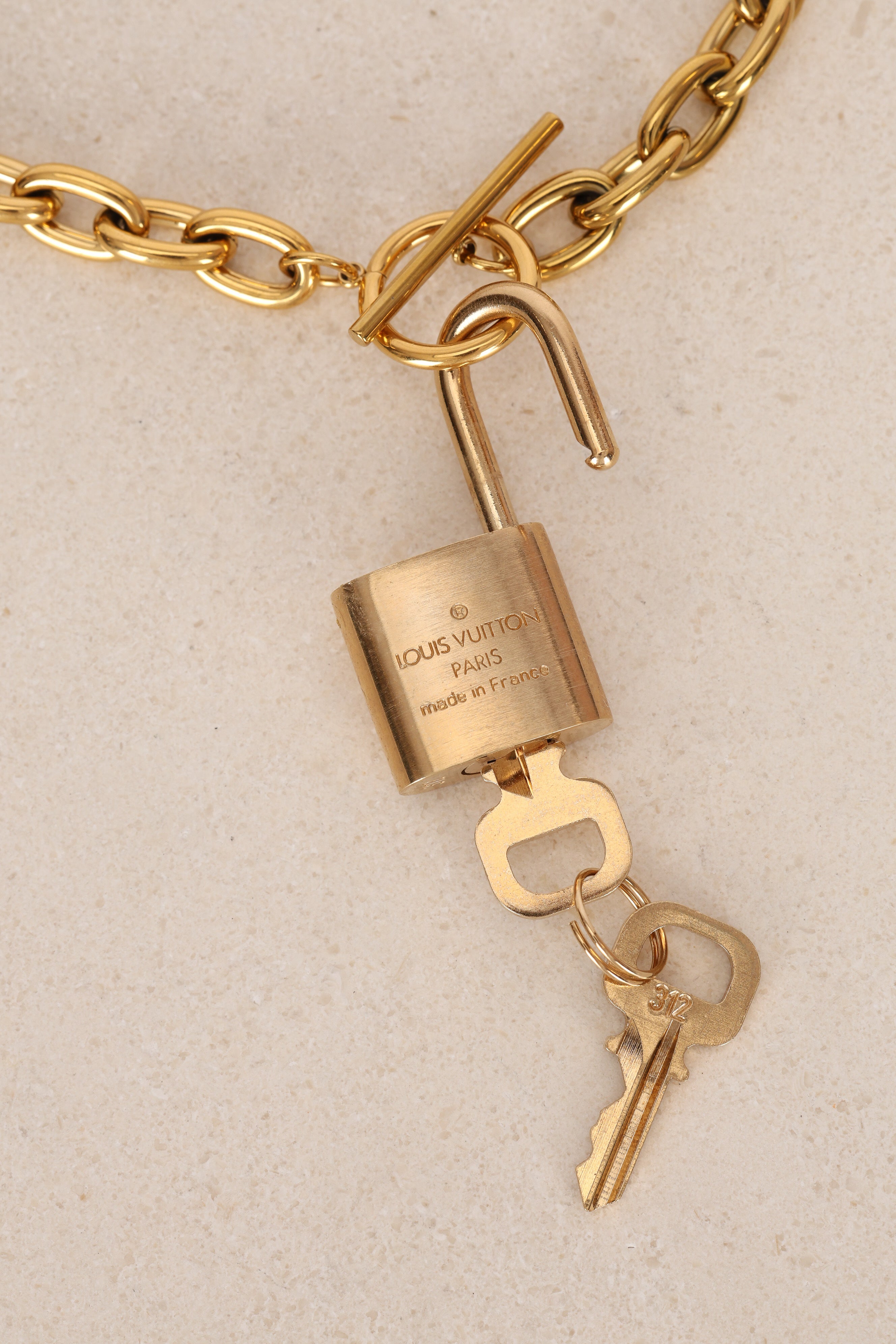 Louis Vuitton Lock and Key Necklace - Drop 16