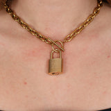 Louis Vuitton Monogram Gold Padlock