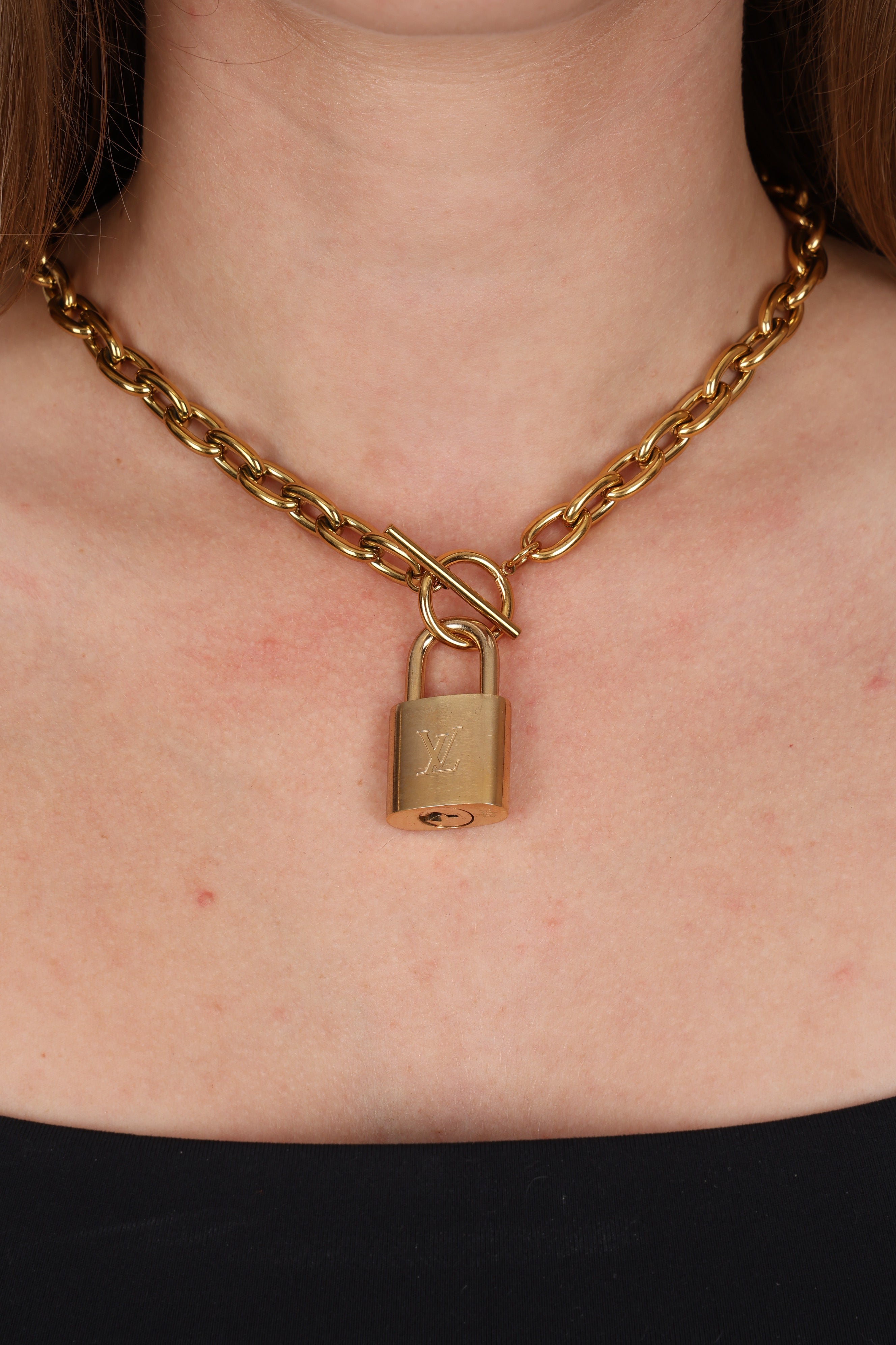 Louis Vuitton Monogram Gold Padlock