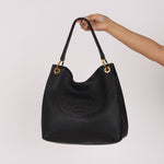 Prada Vitello Phenix Embossed Logo Hobo