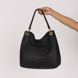 Prada Vitello Phenix Embossed Logo Hobo