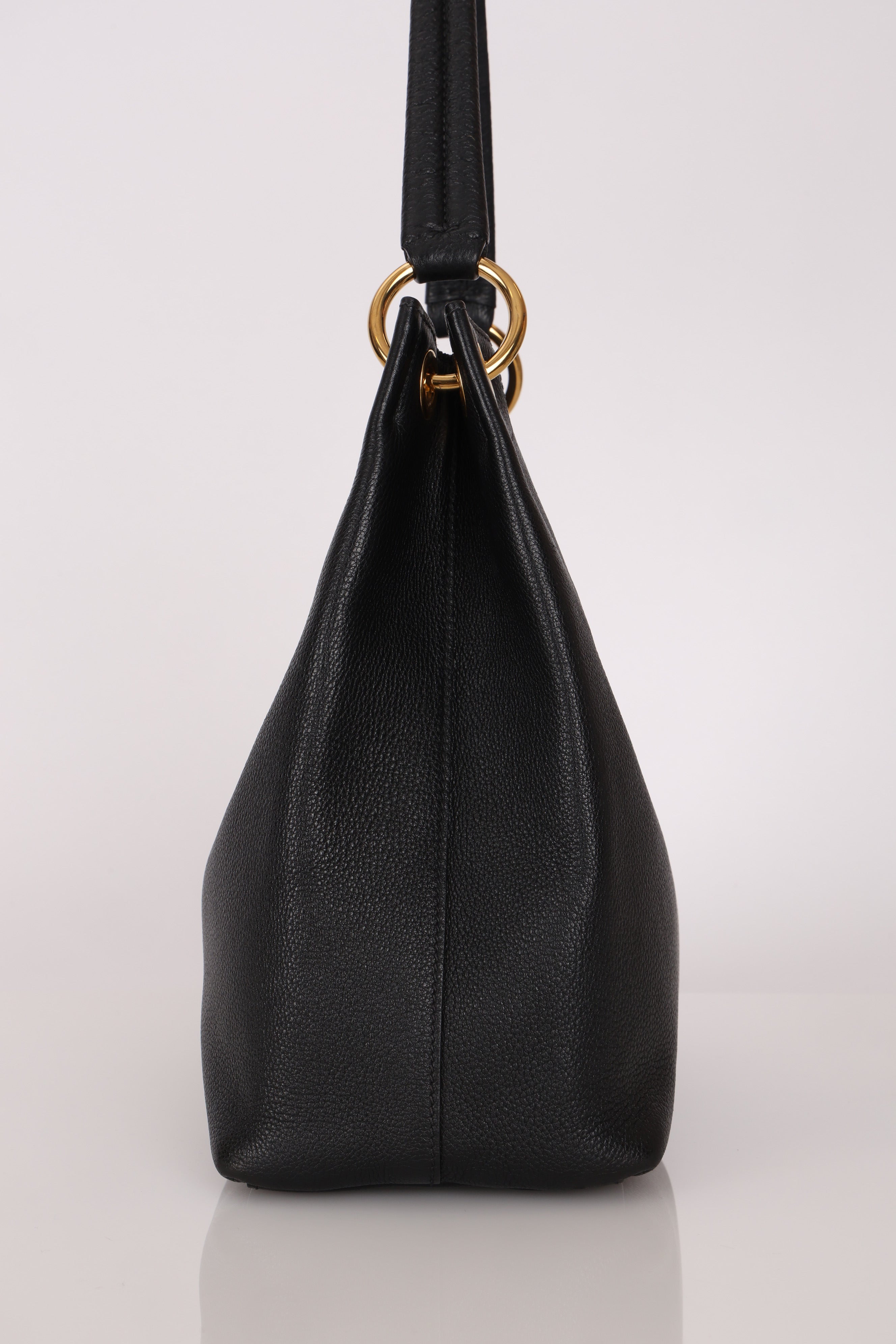 Prada Vitello Phenix Embossed Logo Hobo