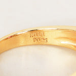 18K Yellow Gold Ruby and Diamond Wrap Solitaire Ring, Size US 6.5