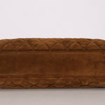 Chanel Kelly Shoulder Bag Brown Suede SHW
