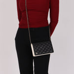 Chanel Book Wallet on Chain Lambskin CGHW