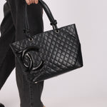 Chanel Large Ligne Cambon Tote Black Calfskin SHW