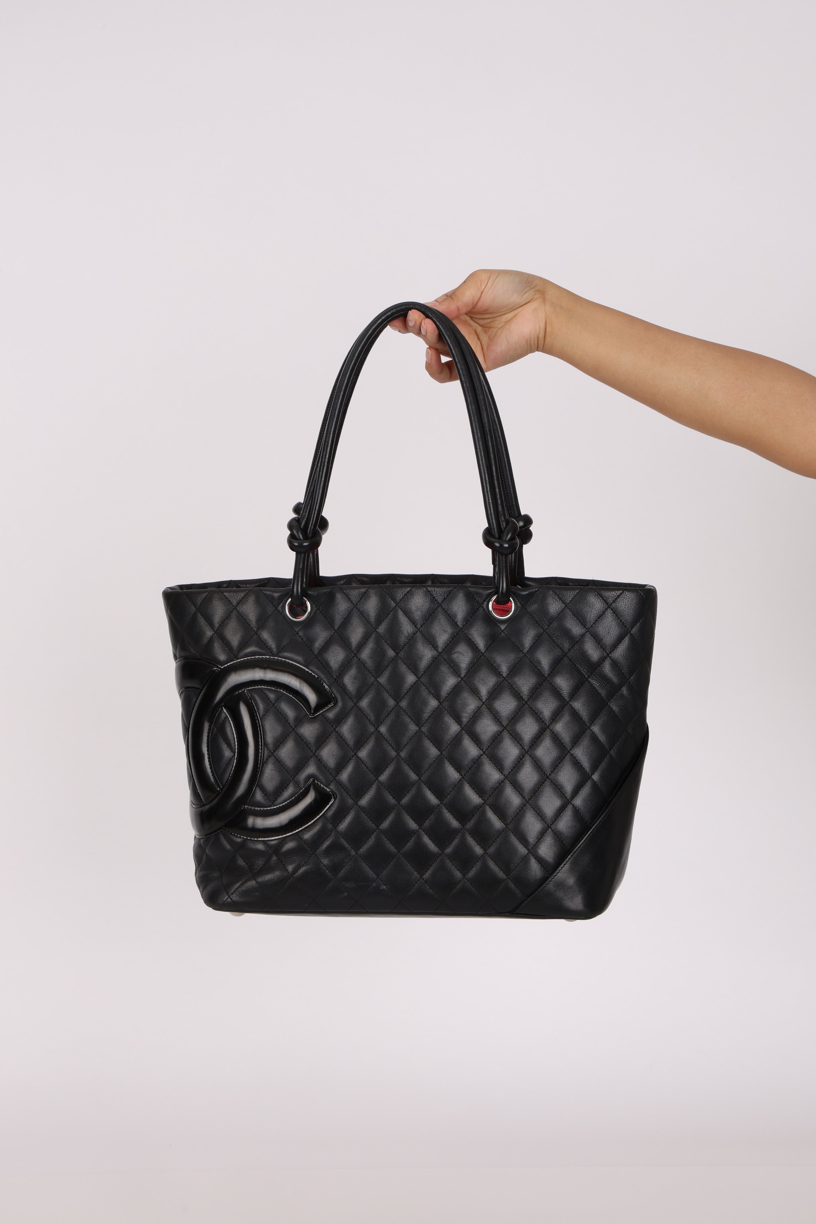 Chanel Large Ligne Cambon Tote Black Calfskin SHW