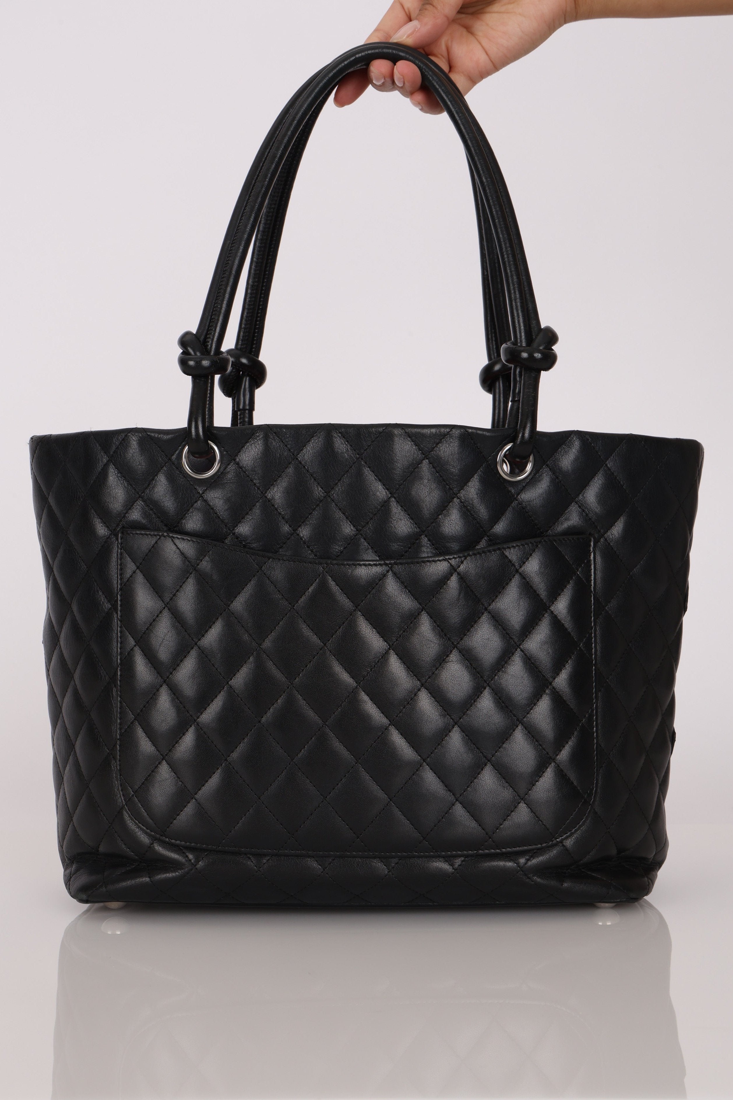 Chanel Large Ligne Cambon Tote Black Calfskin SHW