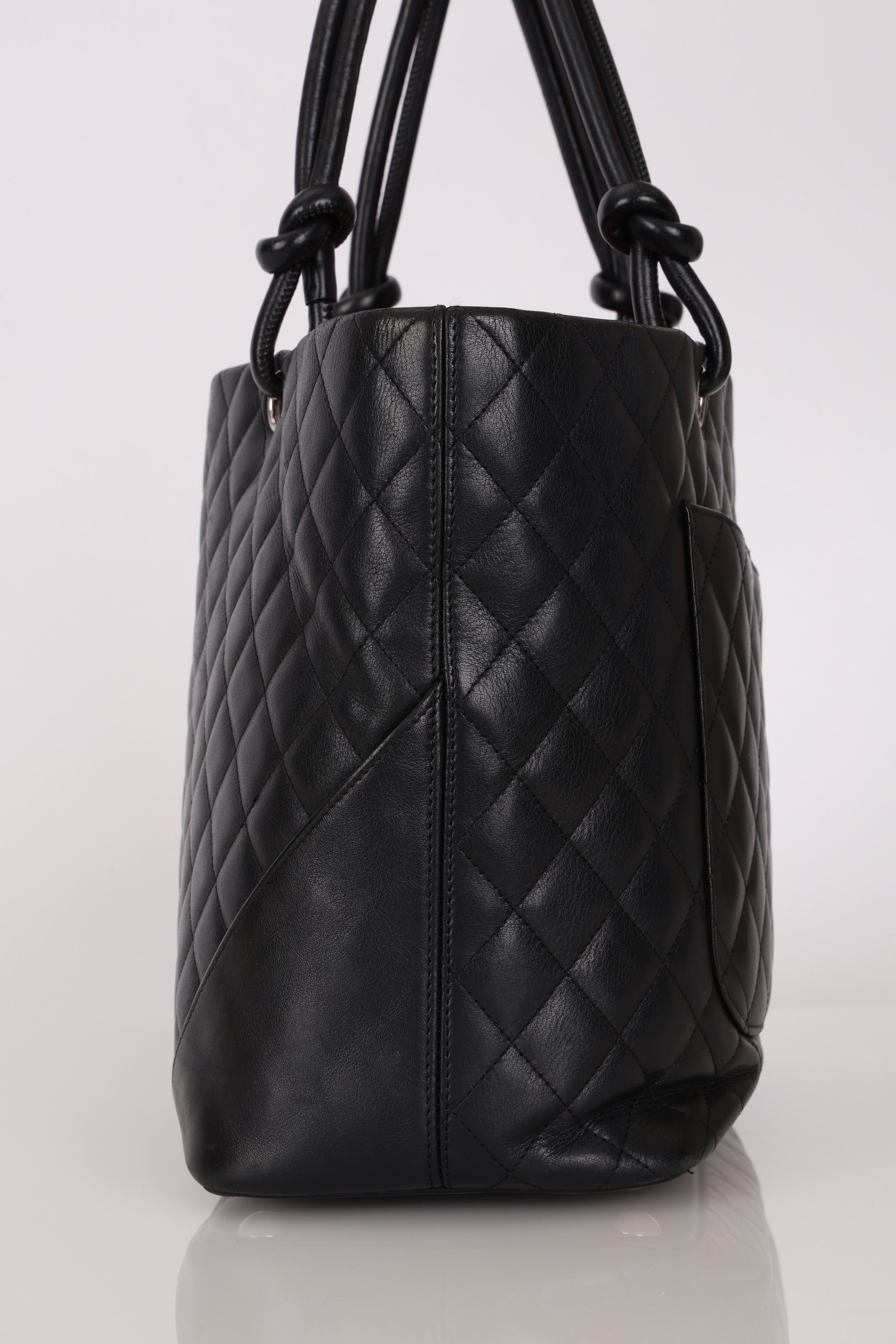 Chanel Large Ligne Cambon Tote Black Calfskin SHW