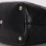 Chanel Large Ligne Cambon Tote Black Calfskin SHW