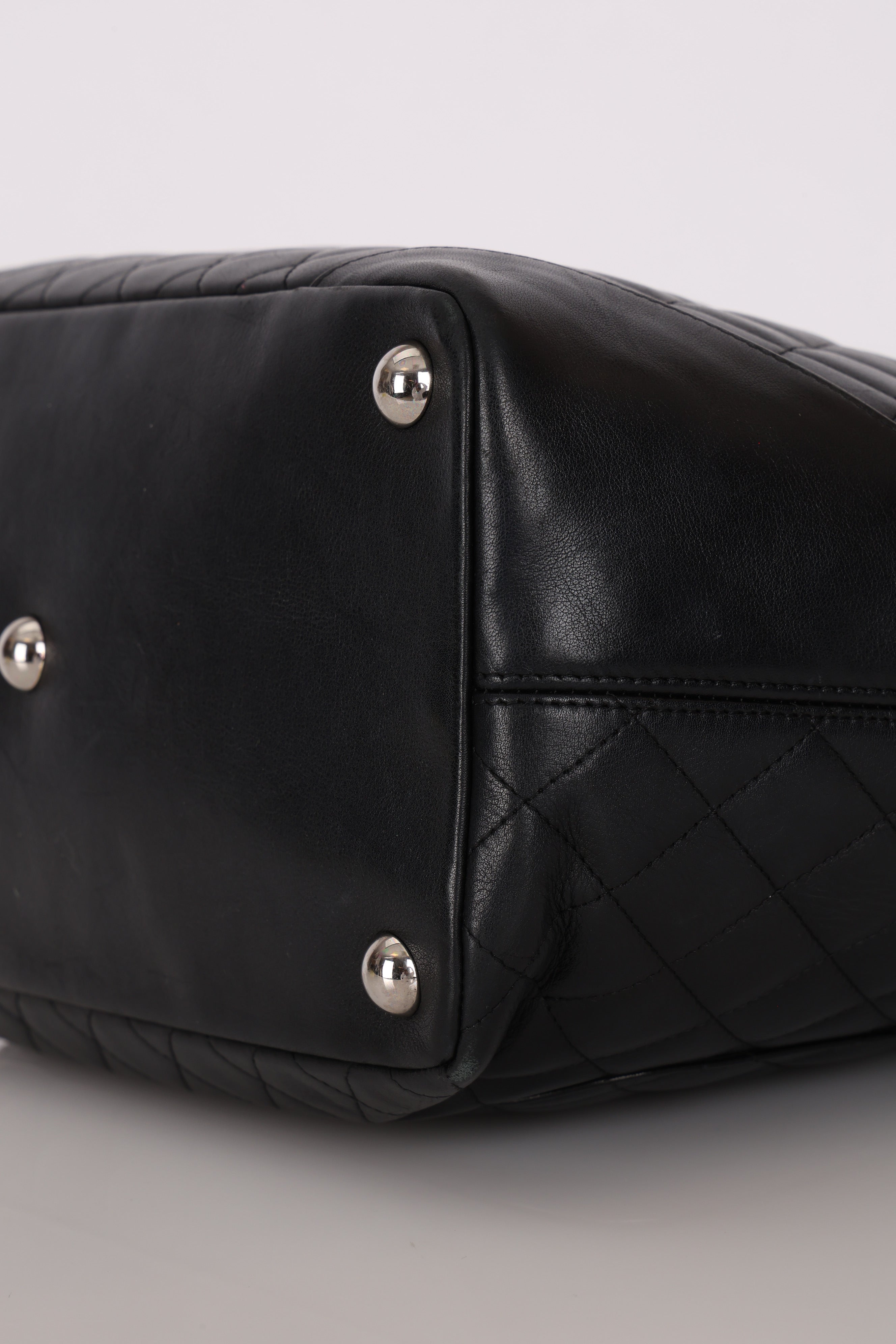 Chanel Large Ligne Cambon Tote Black Calfskin SHW