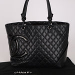 Chanel Large Ligne Cambon Tote Black Calfskin SHW