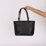 Chanel Large Ligne Cambon Tote Black Lambskin SHW