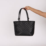 Chanel Large Ligne Cambon Tote Black Lambskin SHW