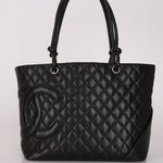 Chanel Large Ligne Cambon Tote Black Lambskin SHW