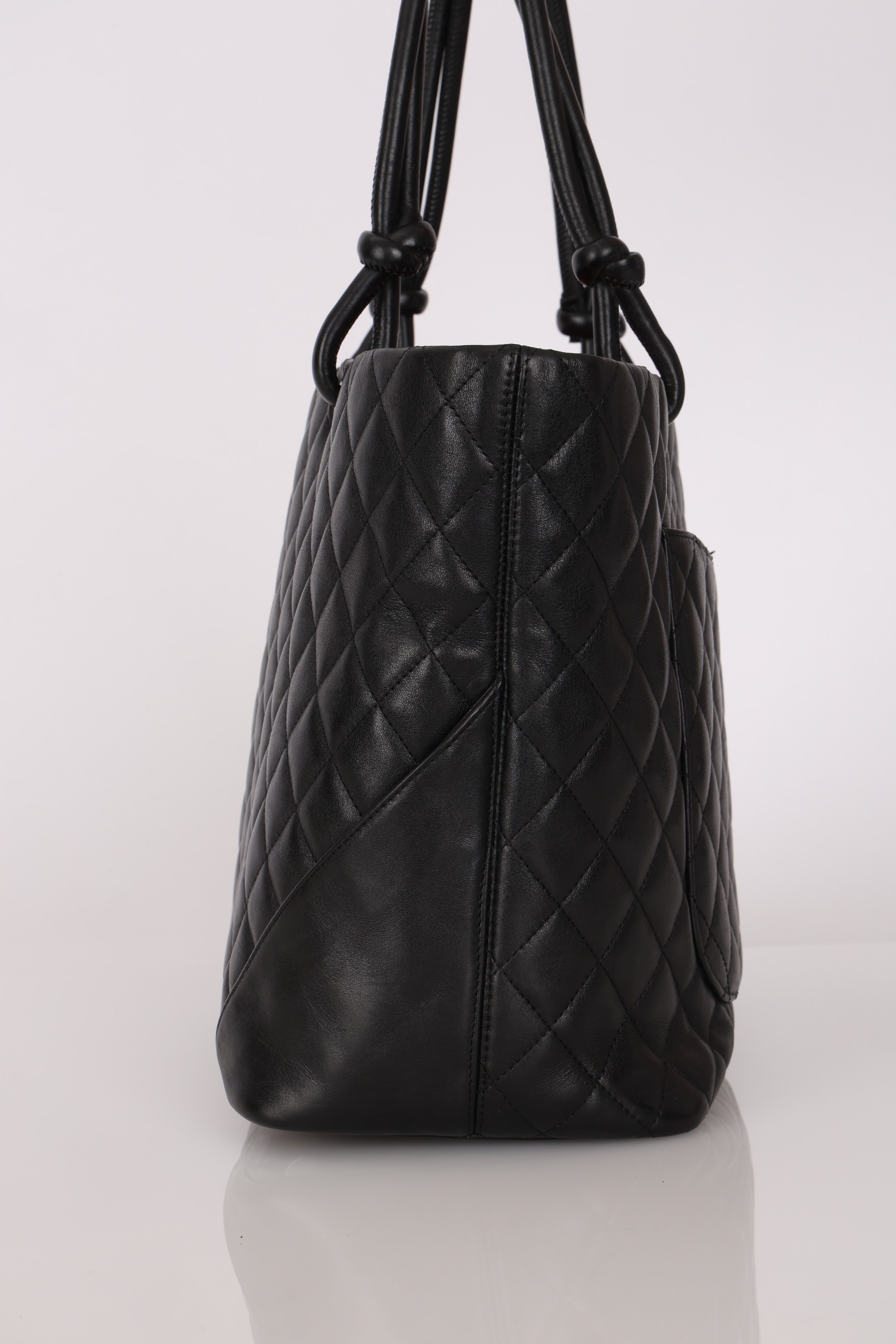 Chanel Large Ligne Cambon Tote Black Lambskin SHW