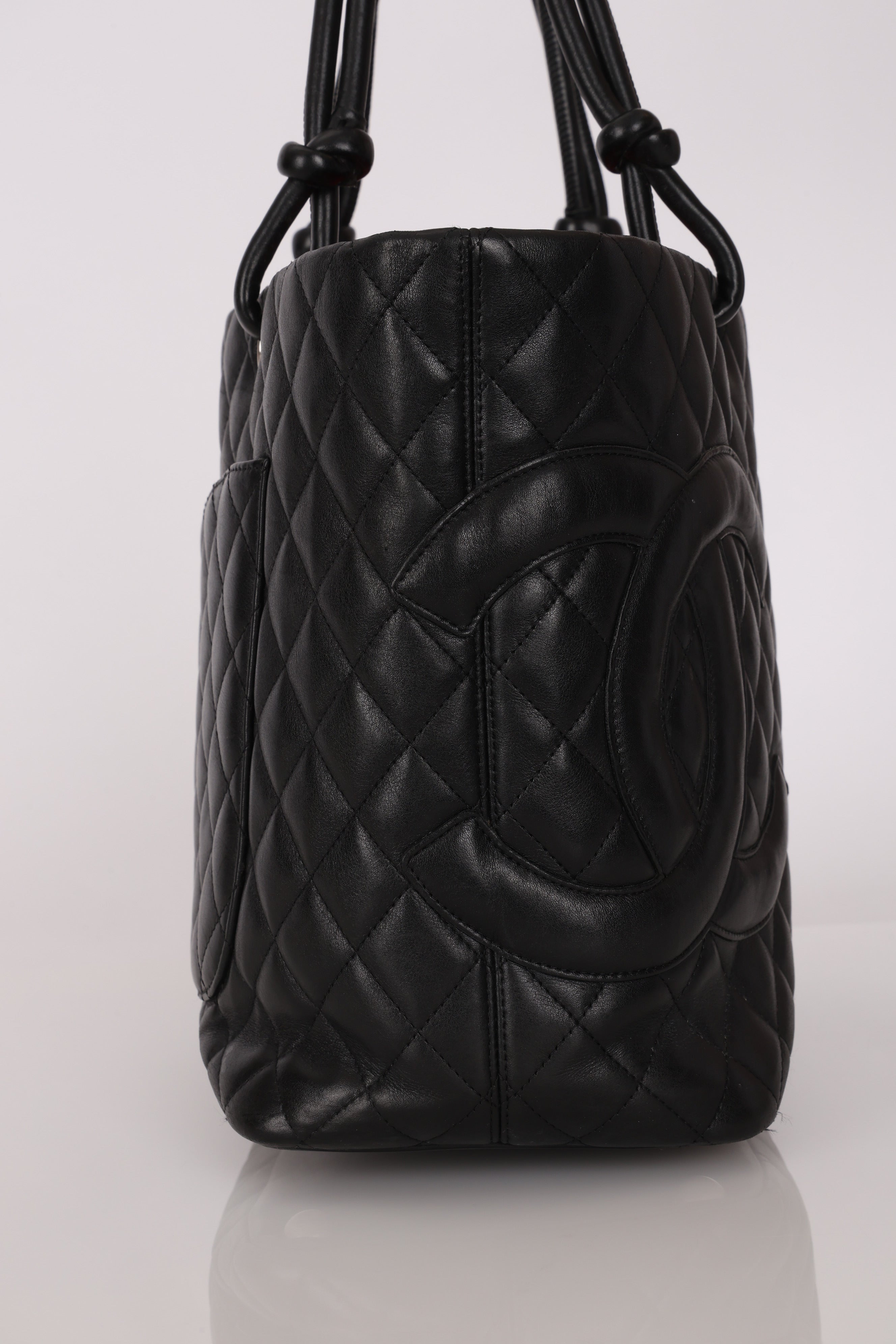Chanel Large Ligne Cambon Tote Black Lambskin SHW
