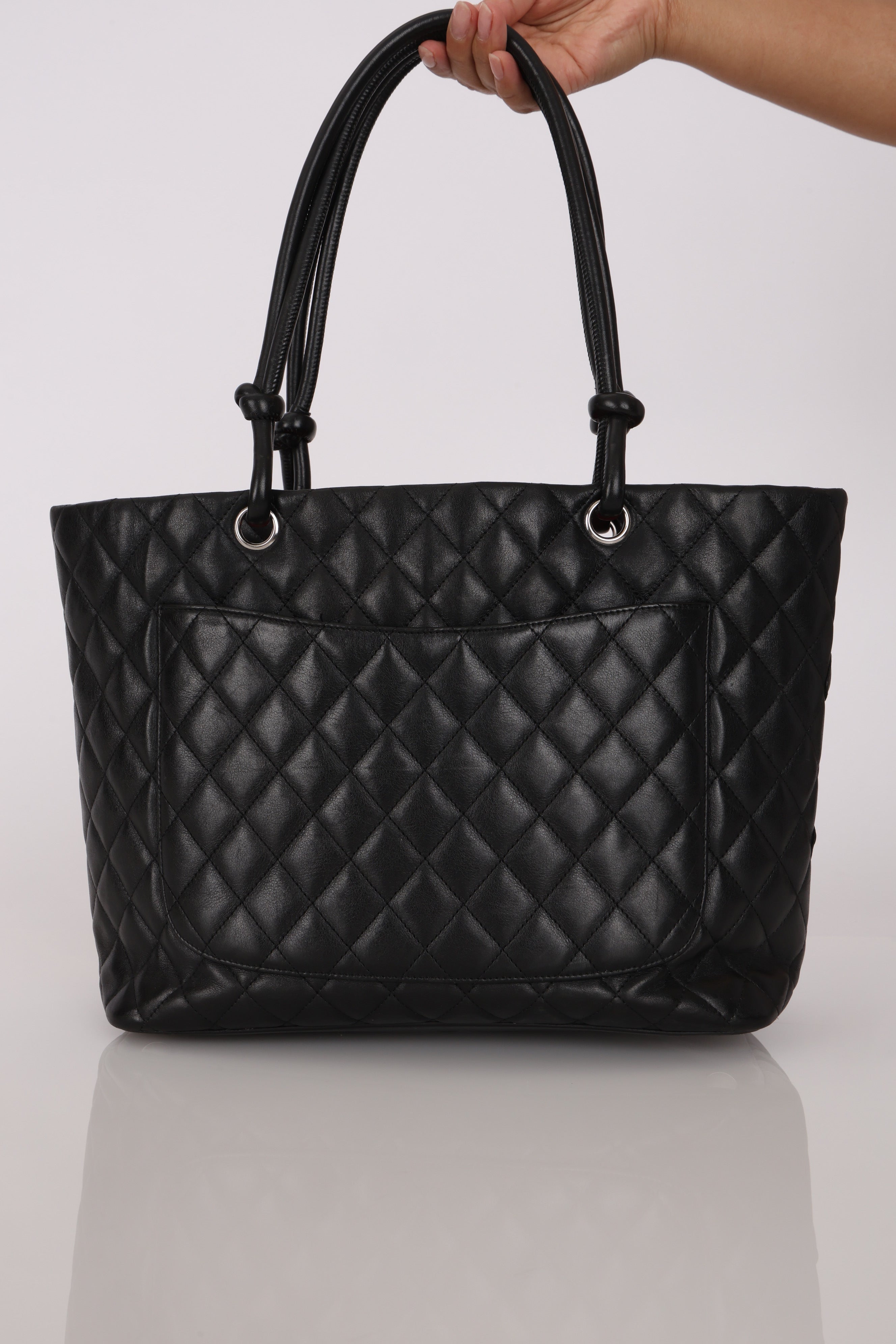 Chanel Large Ligne Cambon Tote Black Lambskin SHW