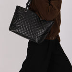 Chanel Large Ligne Cambon Tote Black Lambskin 2005 SHW