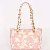 Chanel Mini Shopper Tote Four Leaf Clover Pink Canvas 2005 BGHW