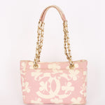 Chanel Mini Shopper Tote Four Leaf Clover Pink Canvas 2005 BGHW