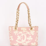Chanel Mini Shopper Tote Four Leaf Clover Pink Canvas 2005 BGHW
