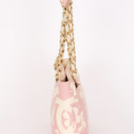 Chanel Mini Shopper Tote Four Leaf Clover Pink Canvas 2005 BGHW
