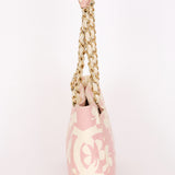 Chanel Mini Shopper Tote Four Leaf Clover Pink Canvas 2005 BGHW