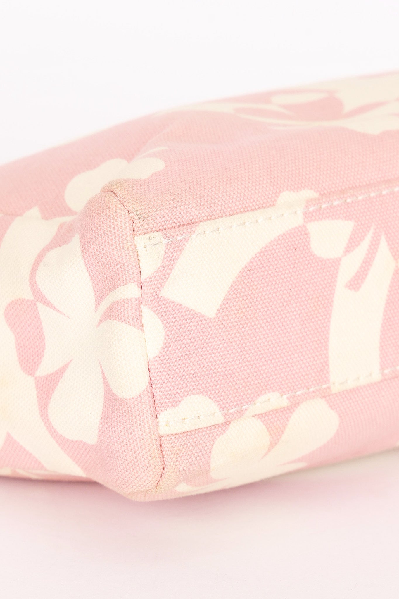 Chanel Mini Shopper Tote Four Leaf Clover Pink Canvas 2005 BGHW