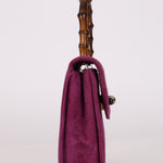 Gucci Mini Bamboo Top Handle Purple Suede 1947