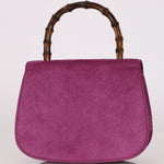Gucci Mini Bamboo Top Handle Purple Suede 1947