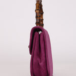 Gucci Mini Bamboo Top Handle Purple Suede 1947