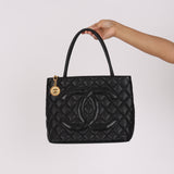 Chanel Timeless Medallion Tote Black Caviar GHW