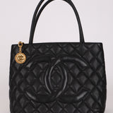 Chanel Timeless Medallion Tote Black Caviar GHW