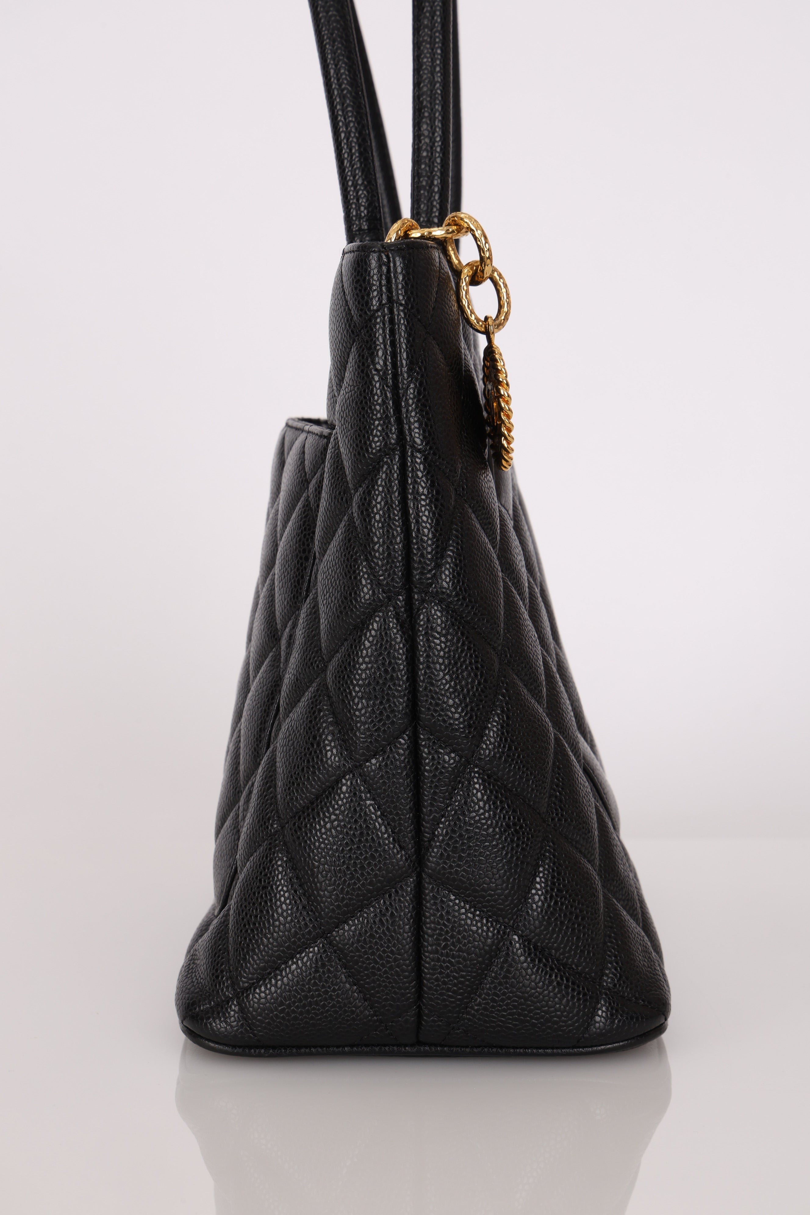 Chanel Timeless Medallion Tote Black Caviar GHW