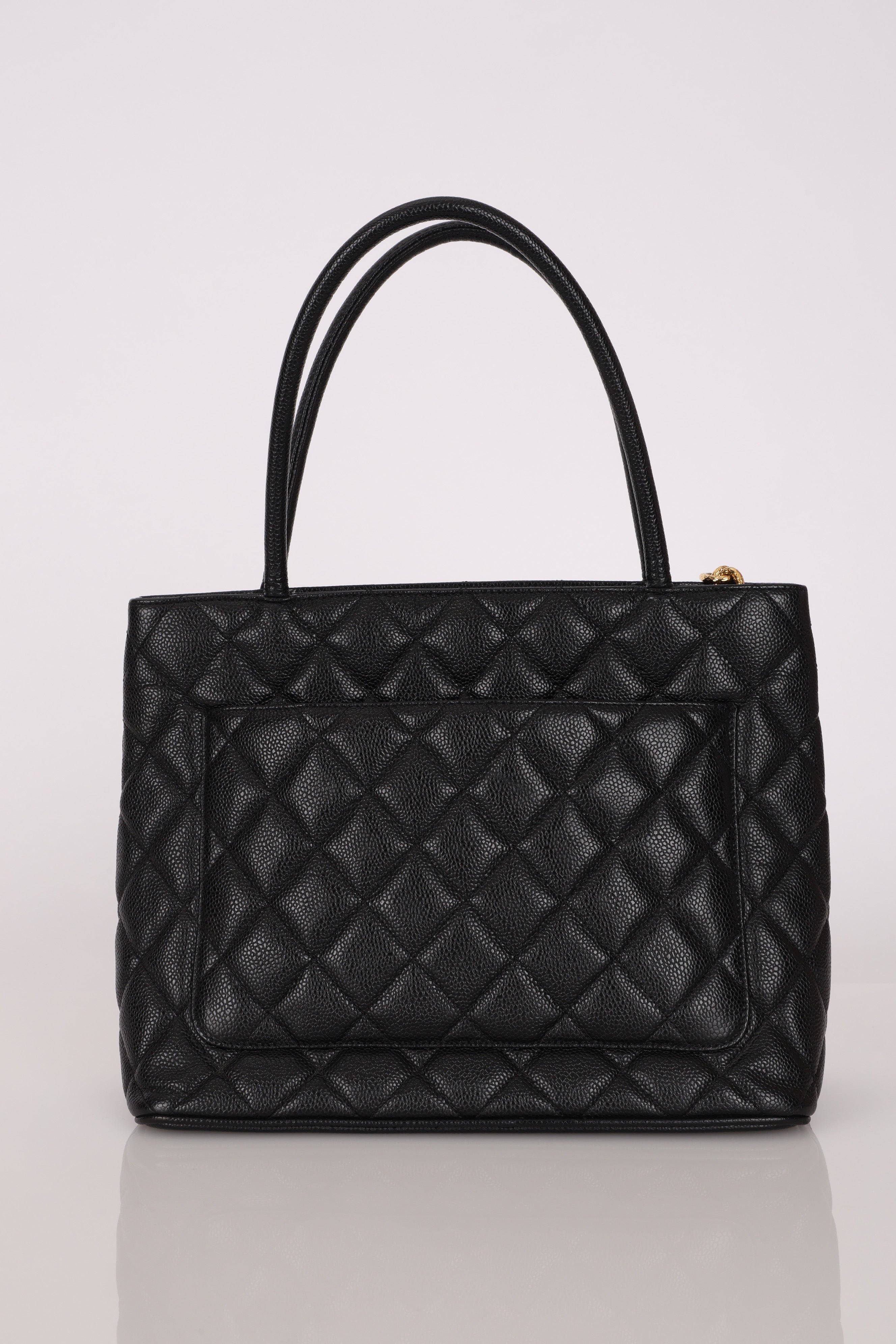 Chanel Timeless Medallion Tote Black Caviar GHW