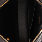 Chanel Turnlock Front Pocket Camera Bag Black Lambskin 24K GP