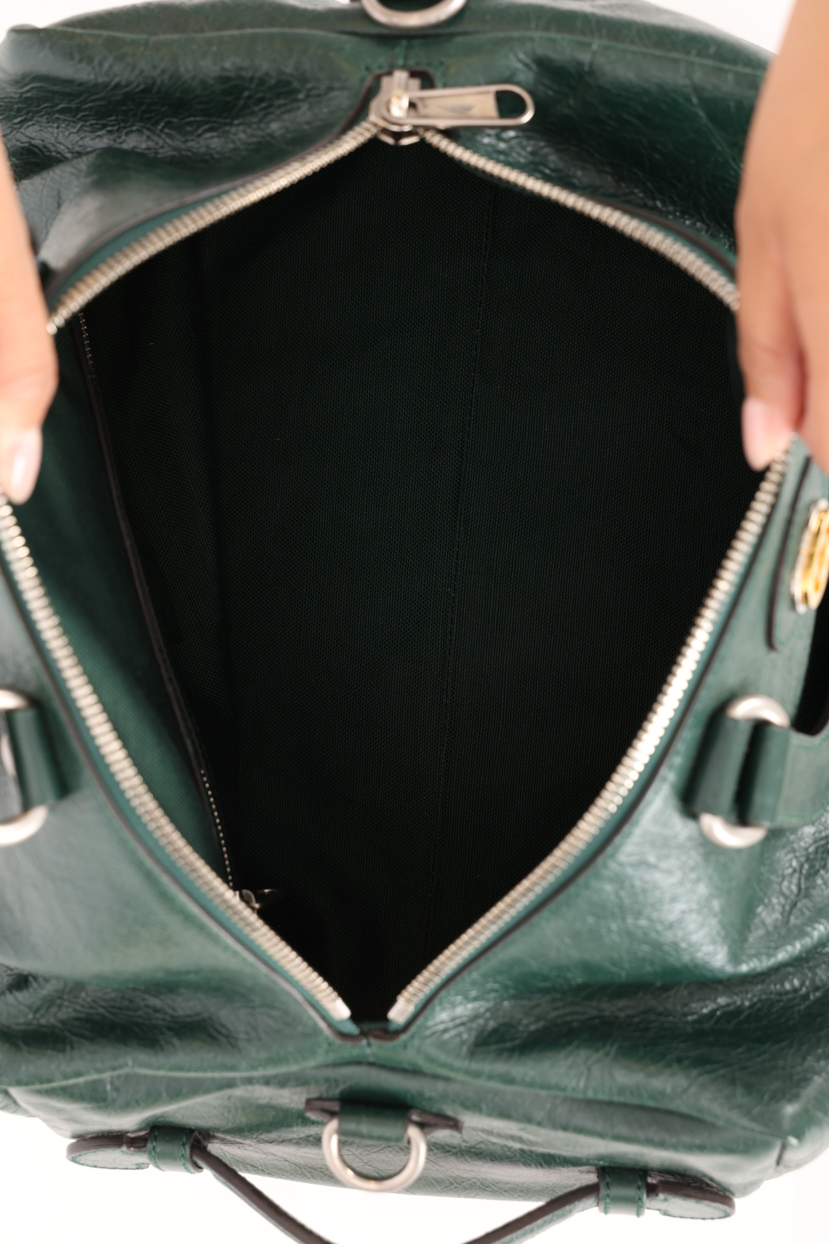 Gucci Medium Morpheus Convertible Backpack Green Glazed Leather