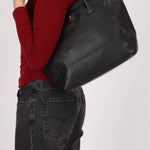 Chanel Tall Cerf Executive Tote Black Caviar AGHW