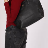 Chanel Tall Cerf Executive Tote Black Caviar AGHW