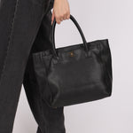 Chanel Tall Cerf Executive Tote Black Caviar AGHW