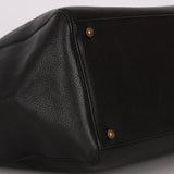 Chanel Tall Cerf Executive Tote Black Caviar AGHW