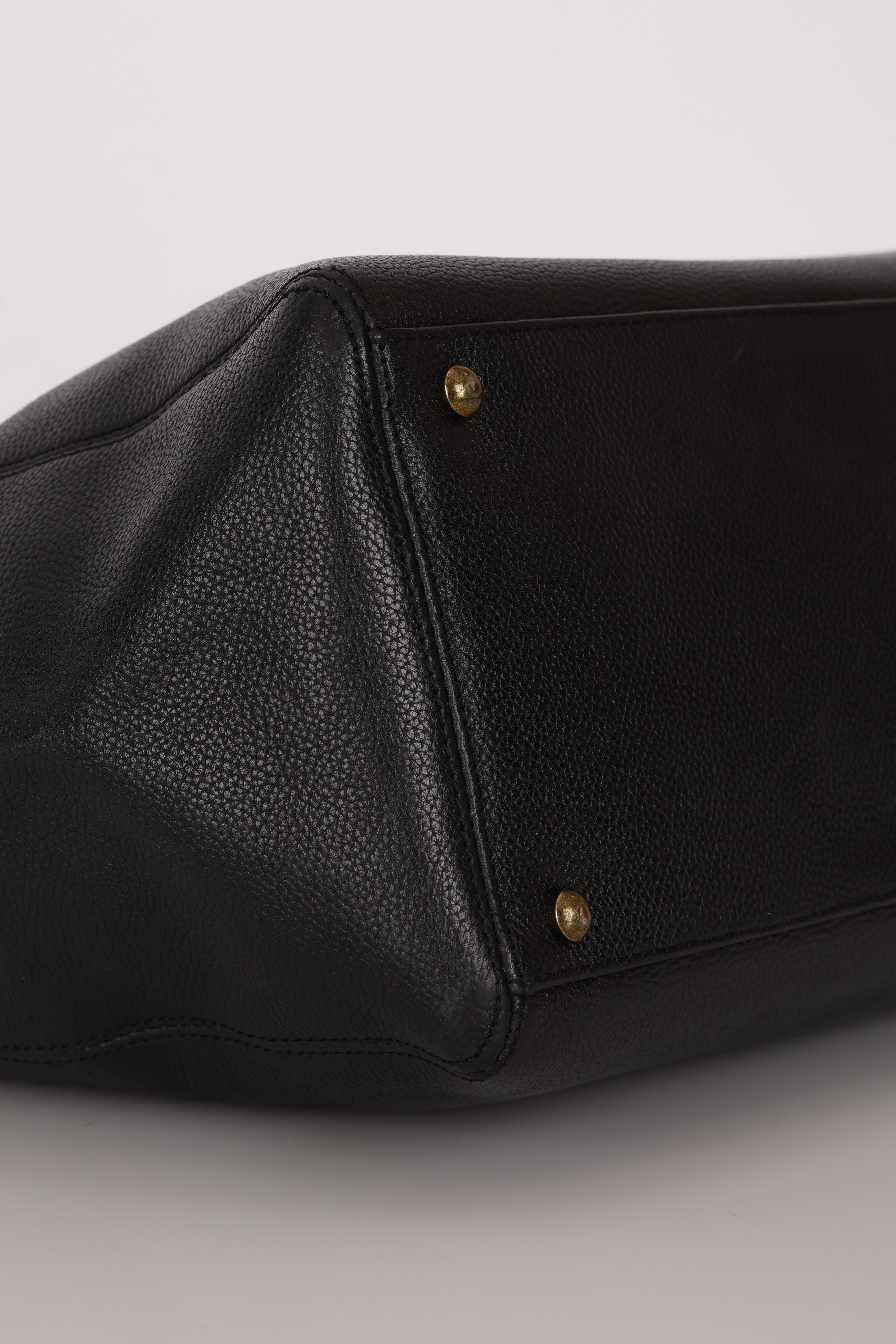 Chanel Tall Cerf Executive Tote Black Caviar AGHW