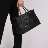 Chanel Timeless Grand Shopping Tote Black Caviar GHW