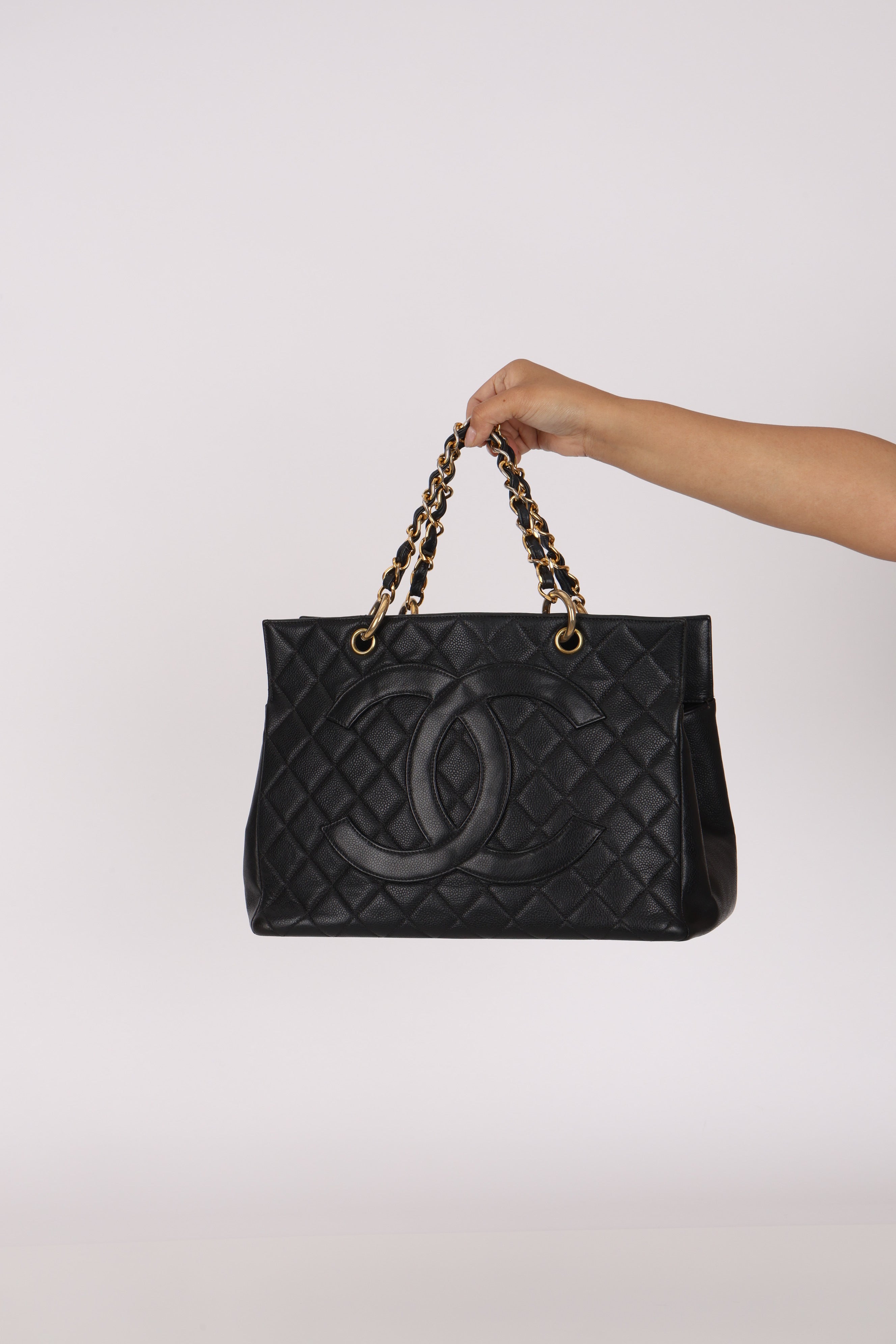 Chanel Timeless Grand Shopping Tote Black Caviar GHW