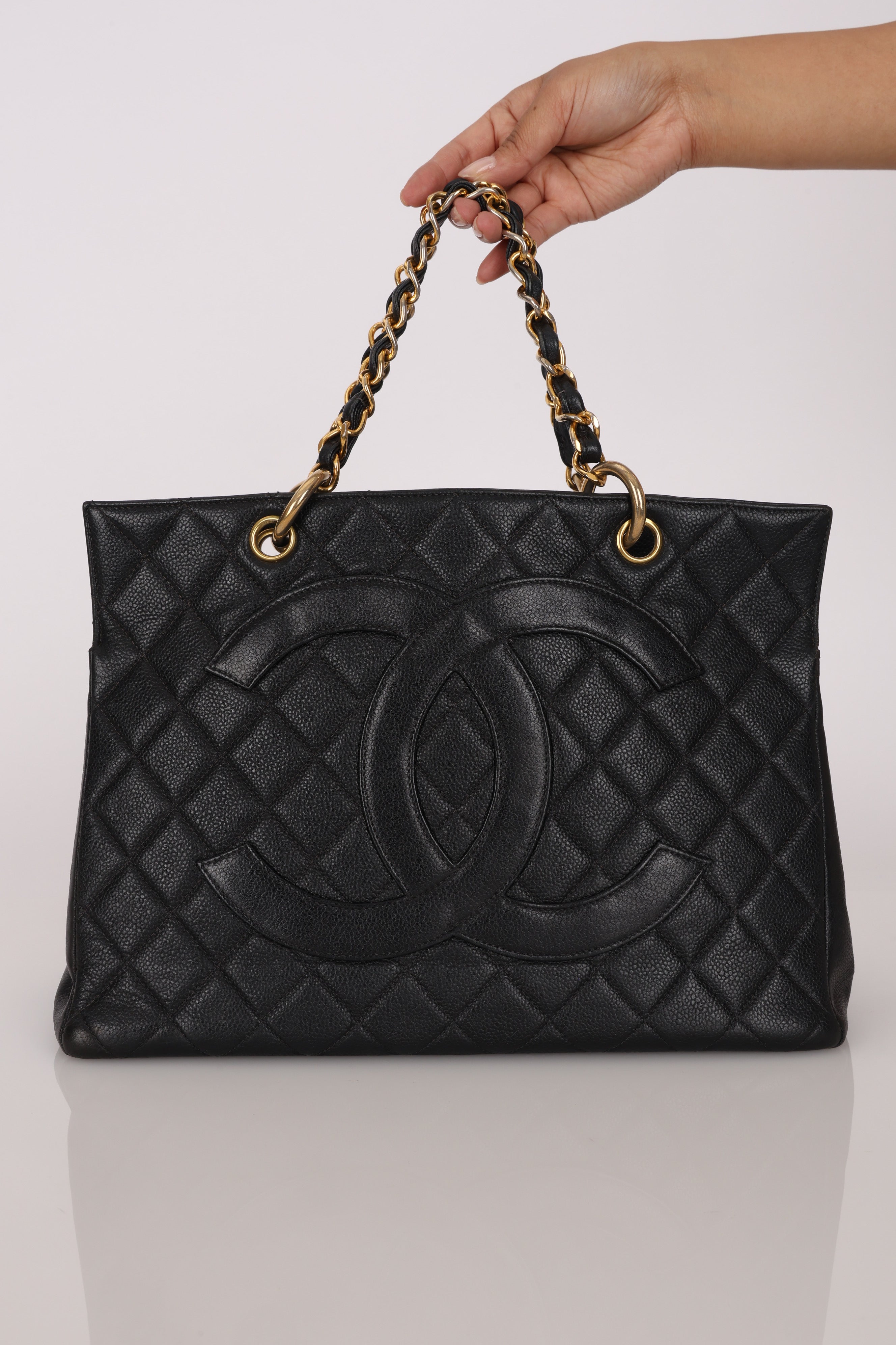Chanel Timeless Grand Shopping Tote Black Caviar GHW