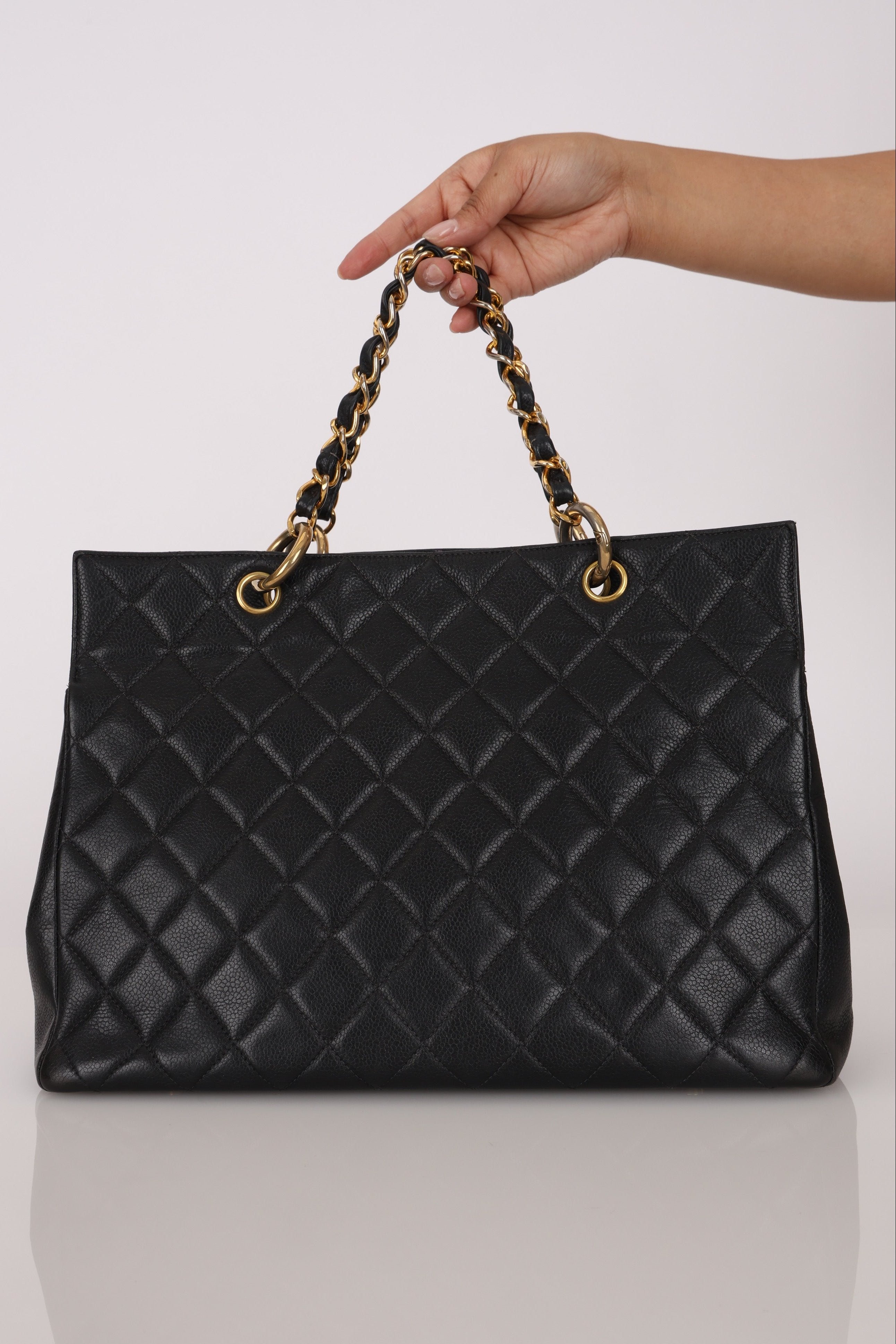 Chanel Timeless Grand Shopping Tote Black Caviar GHW